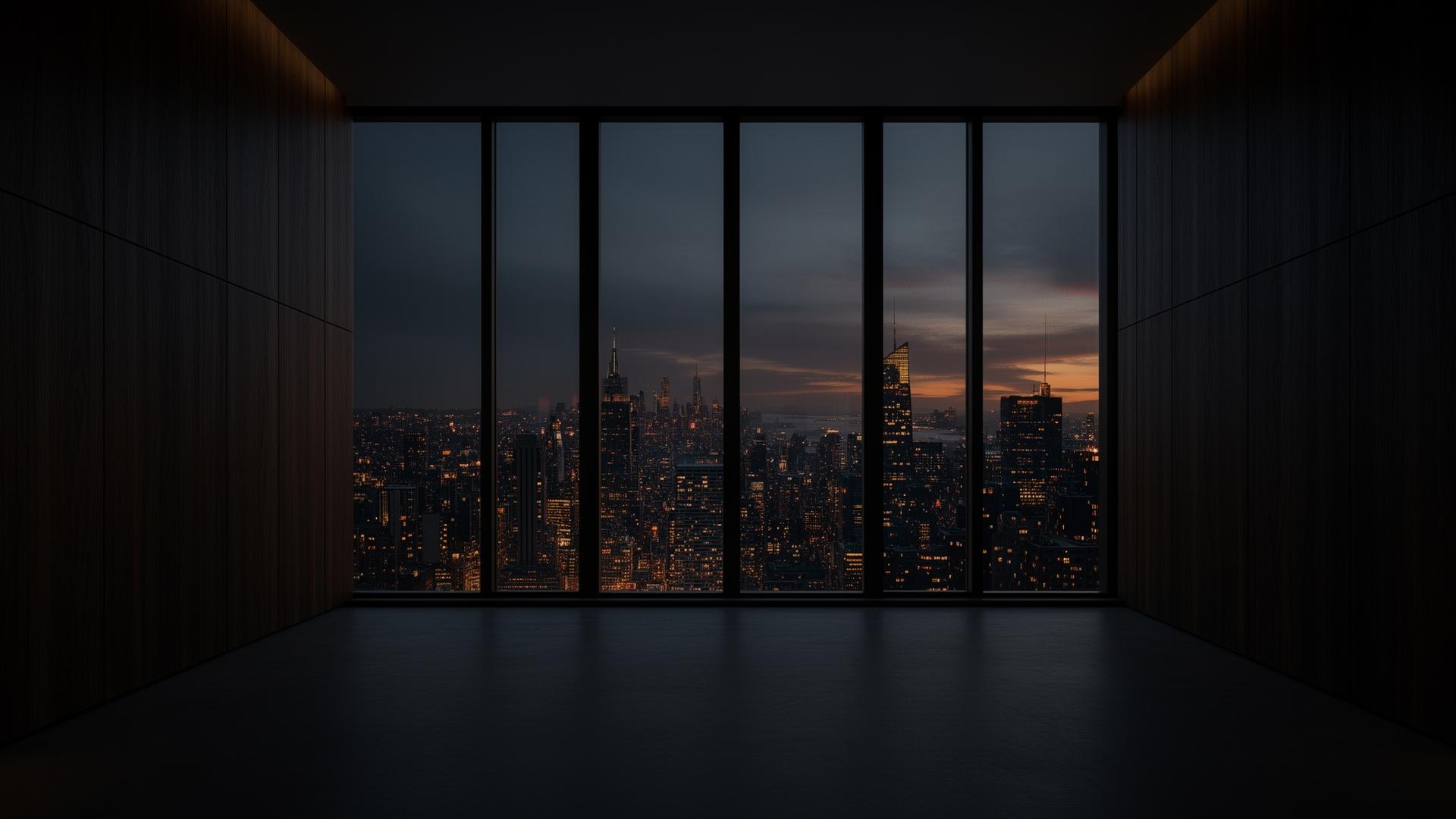 Private office overlooking the city